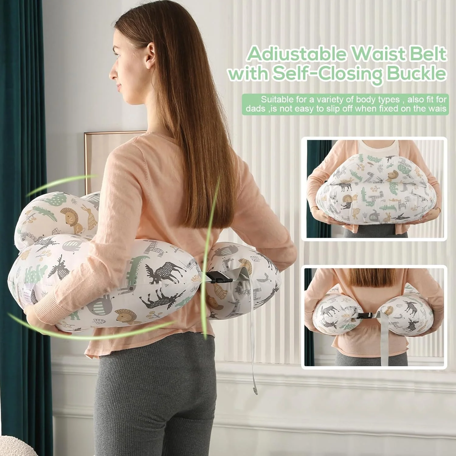 بالش شیردهی Labtec، بالش شیردهی چند منظوره با بند شکمی قابل تنظیم و نرده ایمنی، 100% پنبه و روکش بالش قابل جابجایی بالش شیردهی Labtec، بالش شیردهی چند منظوره با بند شکمی قابل تنظیم و نرده ایمنی، 100% پنبه و روکش بالش قابل جابجایی