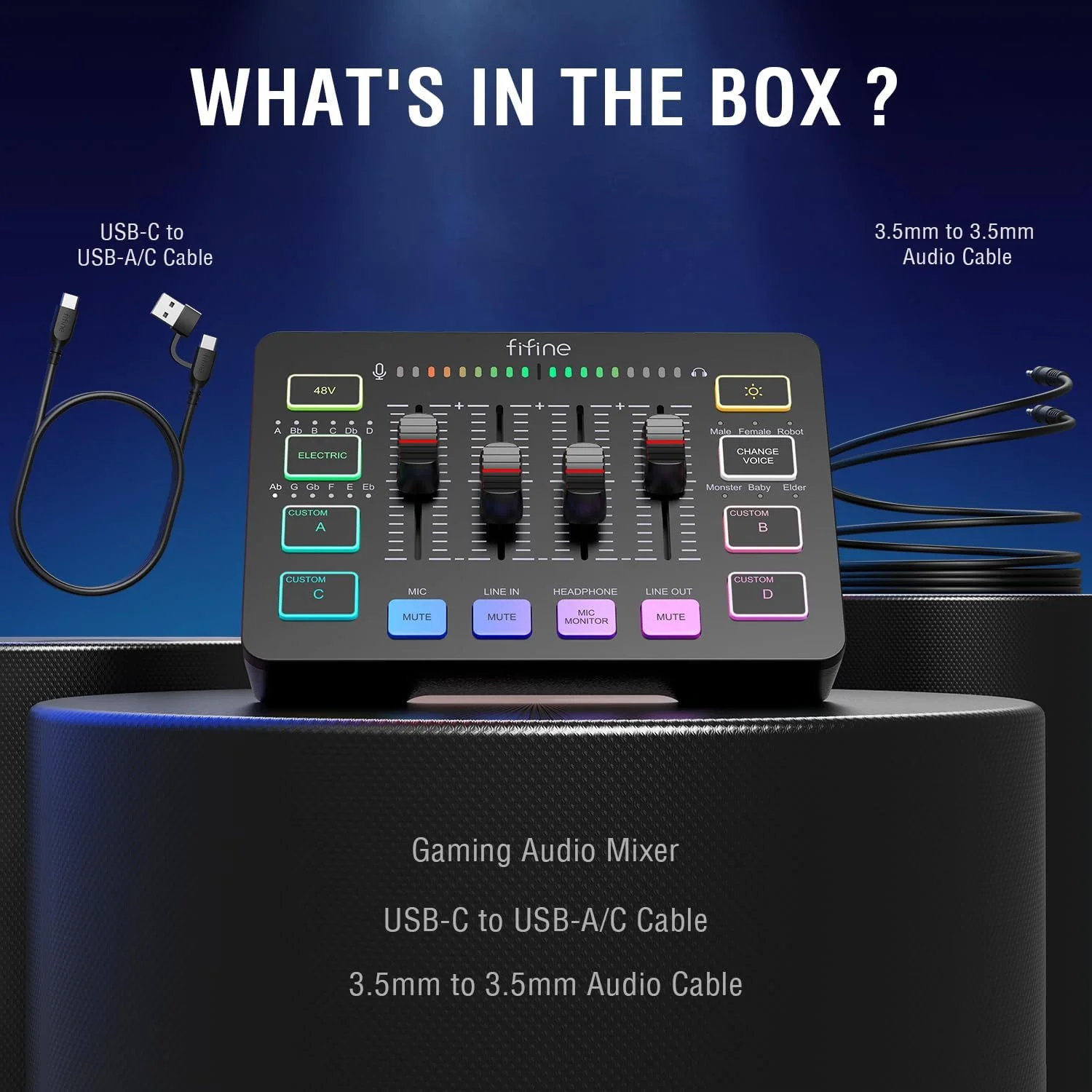 میکسر صوتی گیمینگ FIFINE با رابط میکروفون XLR، میکسر RGB PC DJ با فیدر صدا، کنترل مجزا، قطع و وصل صدا و مانیتور، منبع تغذیه فانتوم 48 ولت، برای میکسر صوتی گیمینگ FIFINE با رابط میکروفون XLR، میکسر RGB PC DJ با فیدر صدا، کنترل مجزا، قطع و وصل صدا و مانیتور، منبع تغذیه فانتوم 48 ولت، برای