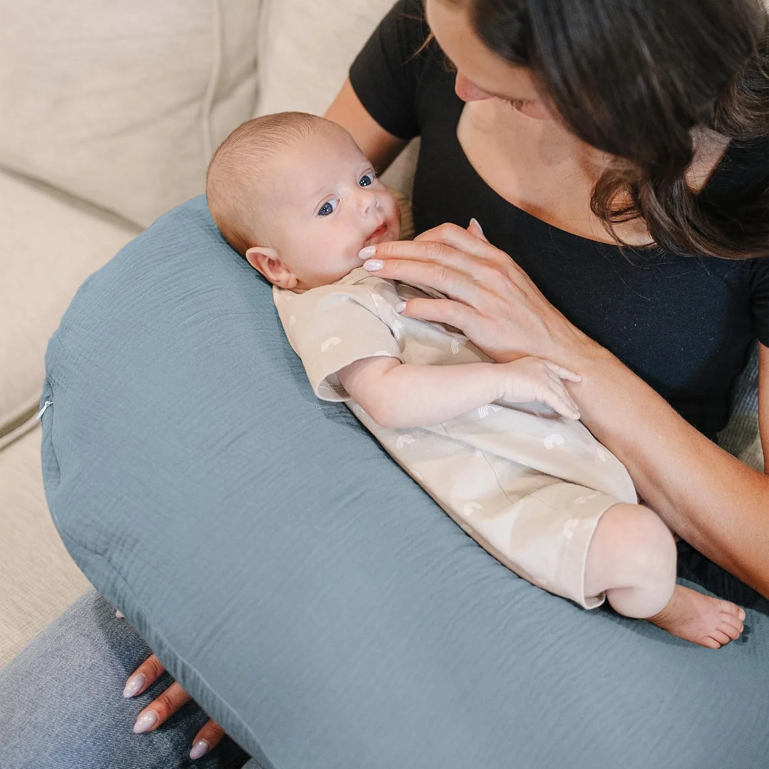 روکش بالش شیردهی موسلین 2 عددی، روکش های نرم و دوست داشتنی KASTWAVE برای بالش های شیردهی، روکش برای نوزادان پسر و دختر، قابل شستشو و تنفس (آبی، ستاره) روکش بالش شیردهی موسلین 2 عددی، روکش های نرم و دوست داشتنی KASTWAVE برای بالش های شیردهی، روکش برای نوزادان پسر و دختر، قابل شستشو و تنفس (آبی، ستاره)