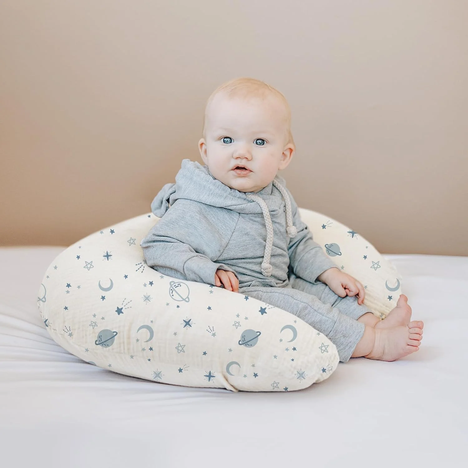 روکش بالش شیردهی موسلین 2 عددی، روکش های نرم و دوست داشتنی KASTWAVE برای بالش های شیردهی، روکش برای نوزادان پسر و دختر، قابل شستشو و تنفس (آبی، ستاره) روکش بالش شیردهی موسلین 2 عددی، روکش های نرم و دوست داشتنی KASTWAVE برای بالش های شیردهی، روکش برای نوزادان پسر و دختر، قابل شستشو و تنفس (آبی، ستاره)