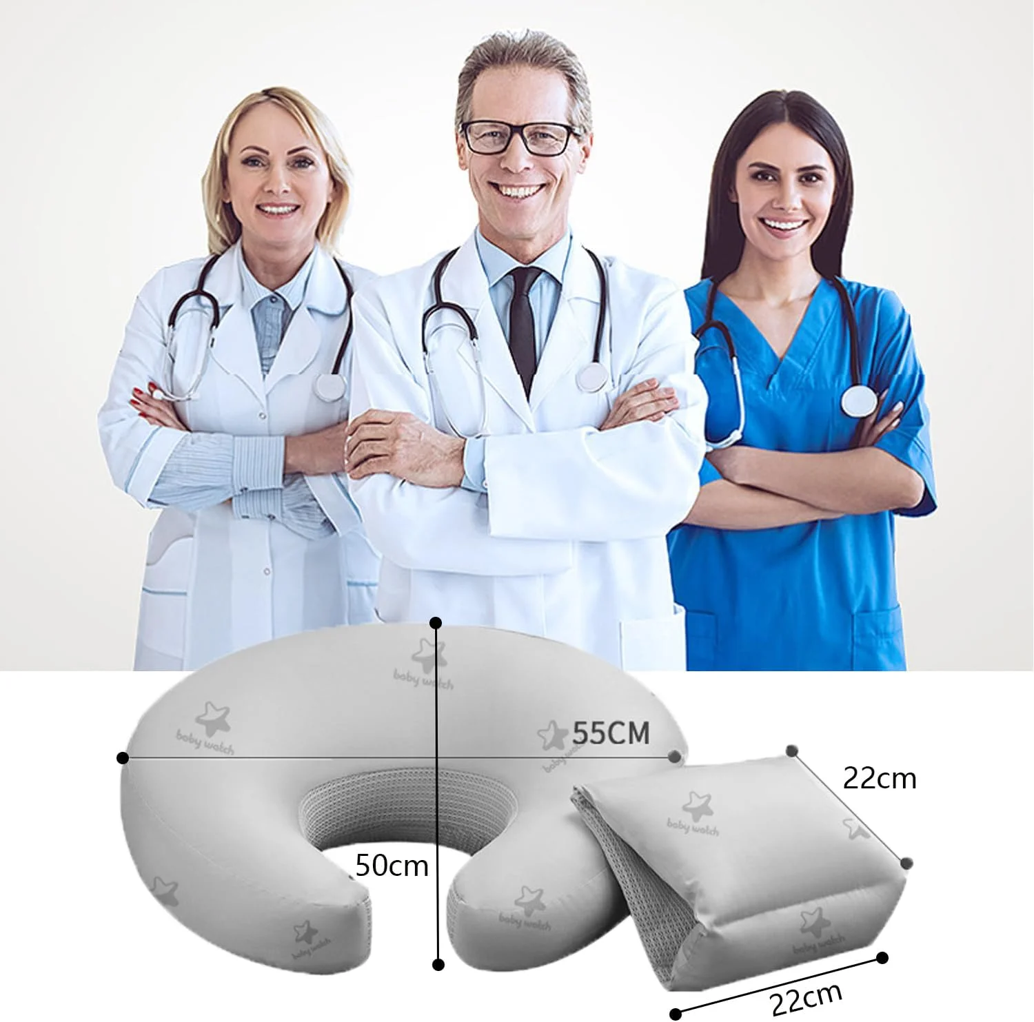 بالش شیردهی GGEROU - بالش شیردهی ارگونومیک برای پشتیبانی نهایی از مادر و کودک - بند کمر قابل تنظیم و دارای جیب کناری کاربردی بالش شیردهی GGEROU - بالش شیردهی ارگونومیک برای پشتیبانی نهایی از مادر و کودک - بند کمر قابل تنظیم و دارای جیب کناری کاربردی