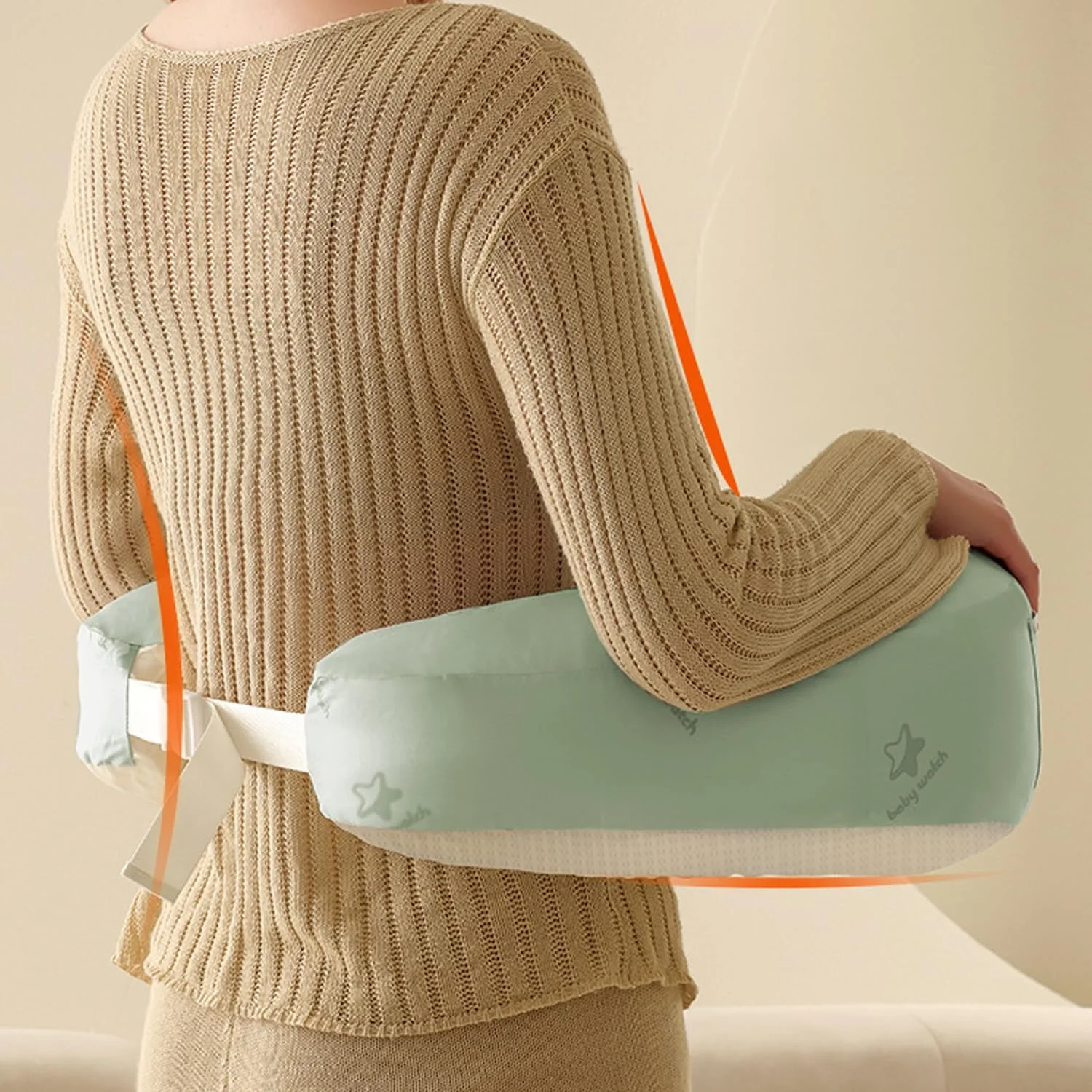 بالش شیردهی GGEROU - بالش شیردهی ارگونومیک برای پشتیبانی نهایی از مادر و کودک - بند کمر قابل تنظیم و دارای جیب کناری کاربردی بالش شیردهی GGEROU - بالش شیردهی ارگونومیک برای پشتیبانی نهایی از مادر و کودک - بند کمر قابل تنظیم و دارای جیب کناری کاربردی