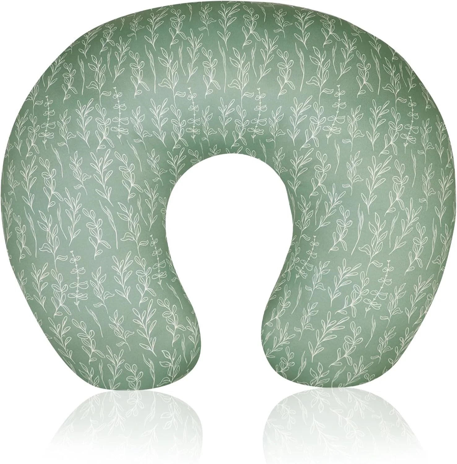 روکش بالش شیردهی HNHUAMING طرح مریم گلی سبز، روکش بالش شیردهی برای نوزاد دختر، نرم و مناسب برای بالش شیردهی نوزاد