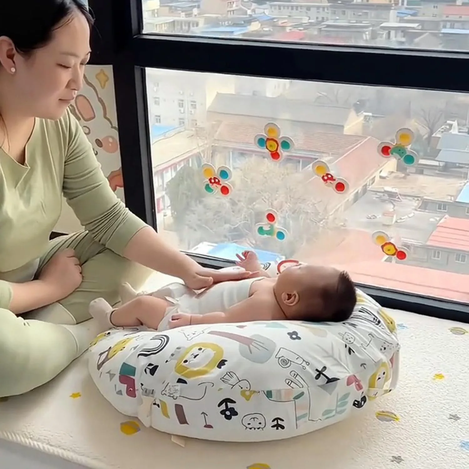 بالش شیردهی HIKKY، بالش تغذیه نوزاد، بالش استراحت نوزاد، بالش شیب دار 15 درجه با کمربند ایمنی برای شیردهی بالش شیردهی HIKKY، بالش تغذیه نوزاد، بالش استراحت نوزاد، بالش شیب دار 15 درجه با کمربند ایمنی برای شیردهی