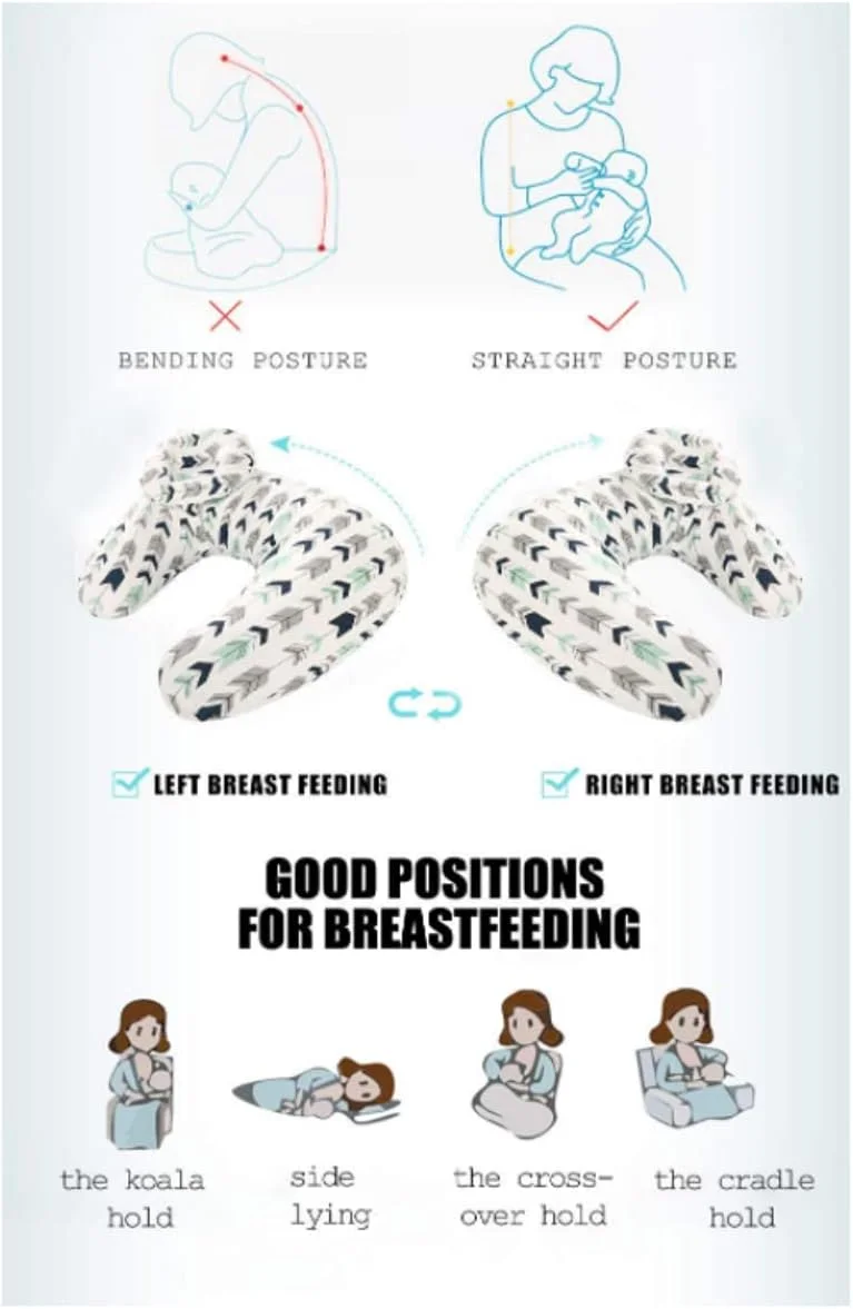 بالش شیردهی فایروز، بالش شیردهی نوزاد، بالش شیردهی، موقعیت دهنده شیردهی، بالش شیردهی U شکل قابل شستشو در ماشین لباسشویی، بالش حمایت از کودک (Love)