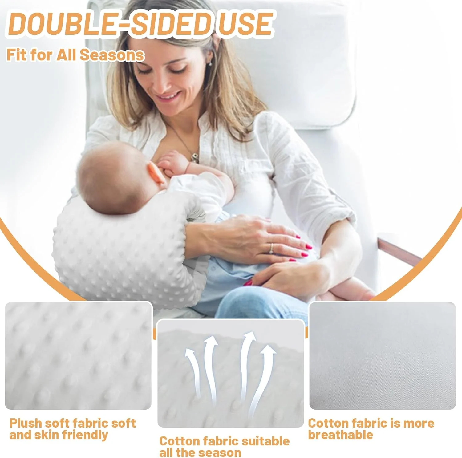 بالش شیردهی نوزاد کاکیبلین، بالش های شیردهی بازویی برای مادران و نوزادان تازه متولد شده، قابل حمل و شستشو، لوازم ضروری شیردهی ارگونومیک، بالش مسافرتی برای نوزاد (خاکستری روشن) بالش شیردهی نوزاد کاکیبلین، بالش های شیردهی بازویی برای مادران و نوزادان تازه متولد شده، قابل حمل و شستشو، لوازم ضروری شیردهی ارگونومیک، بالش مسافرتی برای نوزاد (خاکستری روشن)