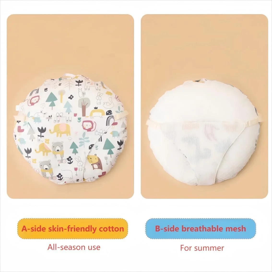 بالش شیردهی نوزاد، بالش شیردهی قابل حمل برای نوزادان پسر و دختر با زیپ قابل شستشو بالش شیردهی نوزاد، بالش شیردهی قابل حمل برای نوزادان پسر و دختر با زیپ قابل شستشو