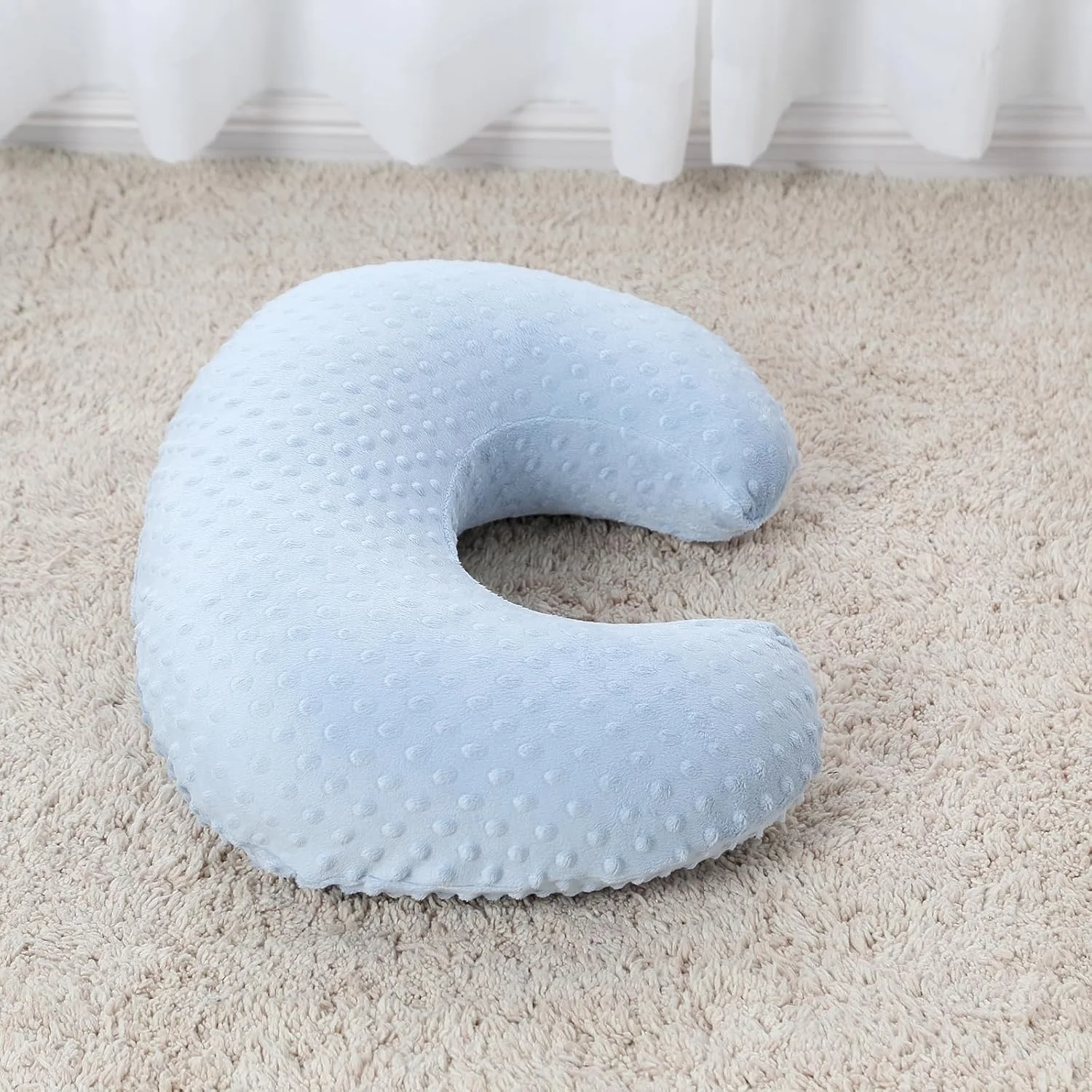 بالش شیردهی و حالت دهنده بدن ESEN برای شیردهی با سینه و شیشه، بالش های شیردهی فوق العاده نرم کودک با روکش بالش شیردهی قابل جابجایی برای حمایت بیشتر از مادر و نوزاد (آبی) بالش شیردهی و حالت دهنده بدن ESEN برای شیردهی با سینه و شیشه، بالش های شیردهی فوق العاده نرم کودک با روکش بالش شیردهی قابل جابجایی برای حمایت بیشتر از مادر و نوزاد (آبی)