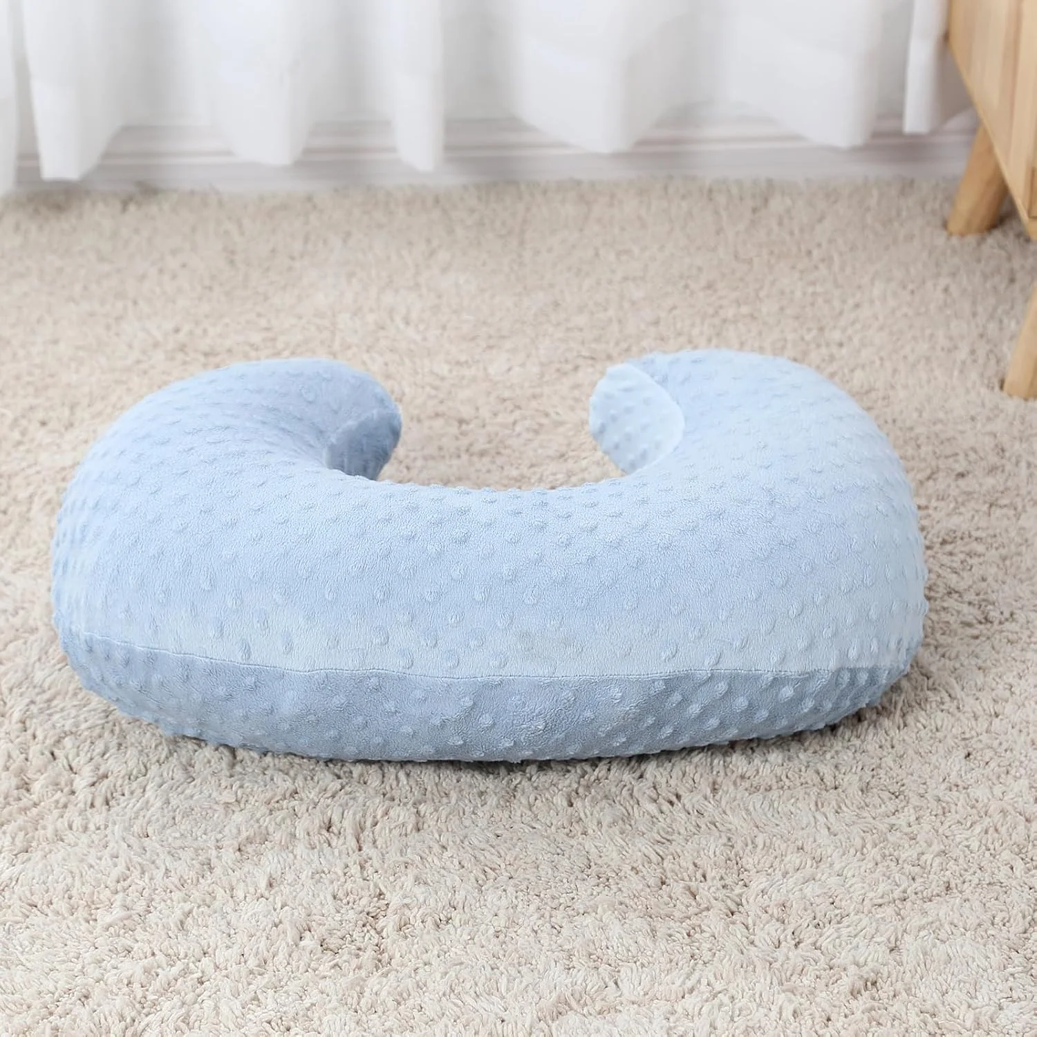 بالش شیردهی و حالت دهنده بدن ESEN برای شیردهی با سینه و شیشه، بالش های شیردهی فوق العاده نرم کودک با روکش بالش شیردهی قابل جابجایی برای حمایت بیشتر از مادر و نوزاد (آبی) بالش شیردهی و حالت دهنده بدن ESEN برای شیردهی با سینه و شیشه، بالش های شیردهی فوق العاده نرم کودک با روکش بالش شیردهی قابل جابجایی برای حمایت بیشتر از مادر و نوزاد (آبی)