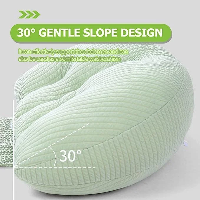 بالشت بارداری CLINES AHLAN، بالشت های راحت U شکل بارداری، بالش خواب جانبی کمر برای بدن، شکم و پشتیبانی از کمر، بالش بارداری (3)
