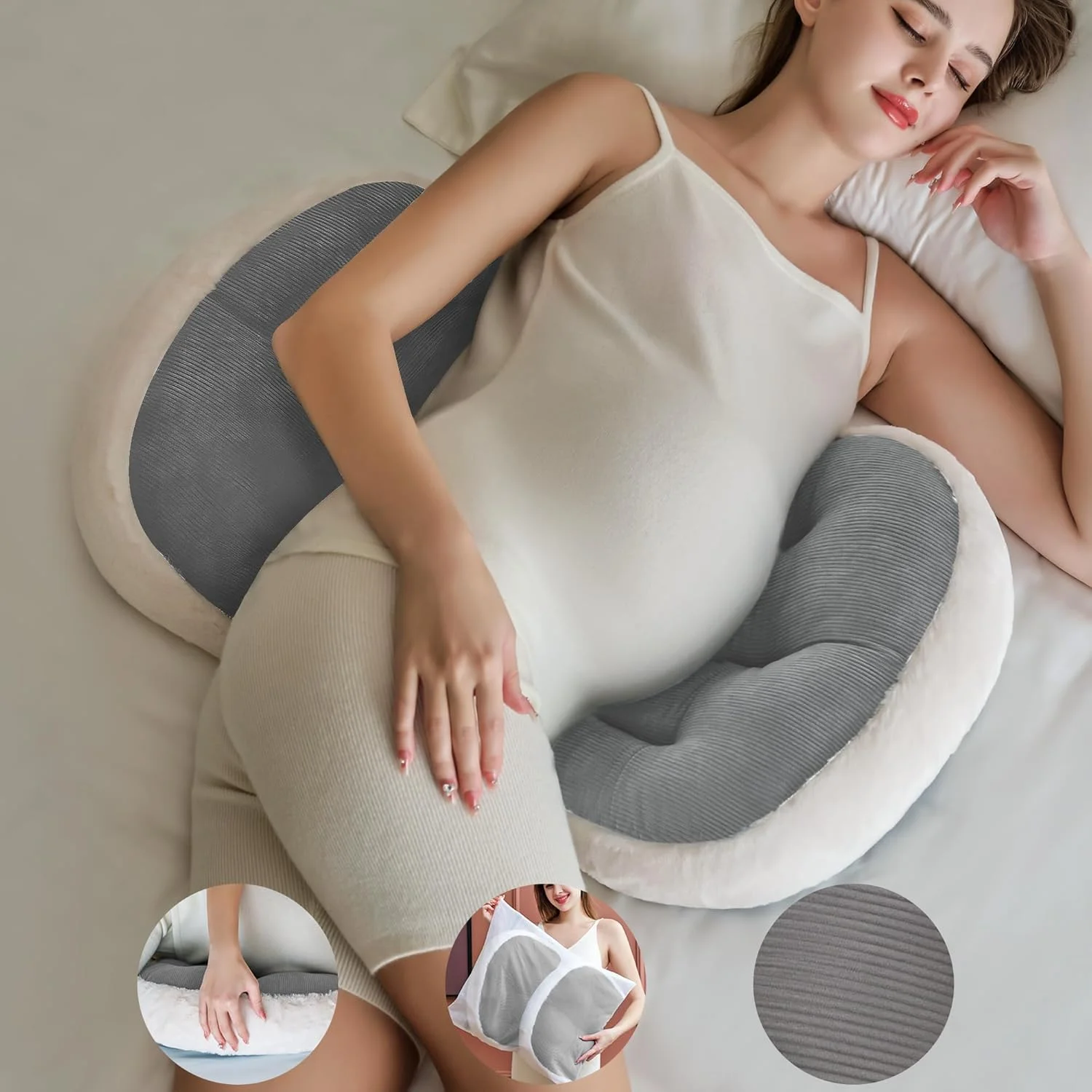 بالش بارداری پوبوپوبو (خاکستری 1)