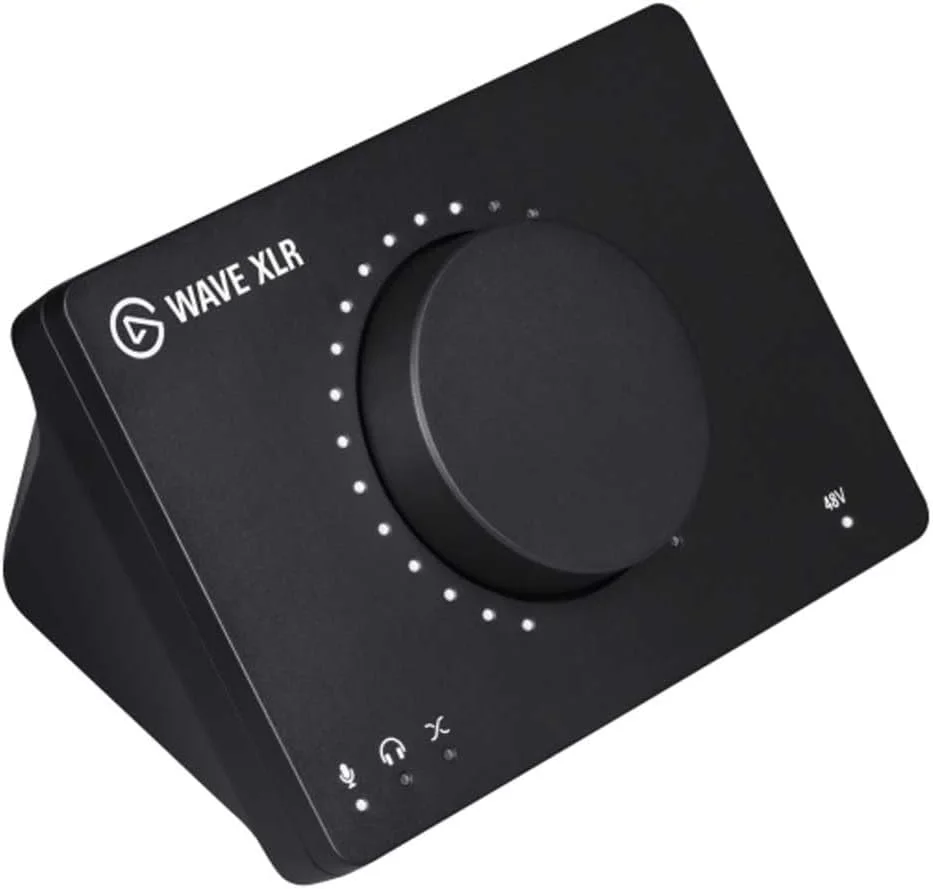 میکسر صوتی Elgato Wave XLR و پری امپ 75 دسی بل برای میکروفون XLR به USB-C، رابط کنترل با فانتوم پاور 48 ولت، قابلیت قطع صدا با لمس، نرم افزار میکس دیجیتال برای استریم، ضبط، پادکست در مک و کامپیوتر