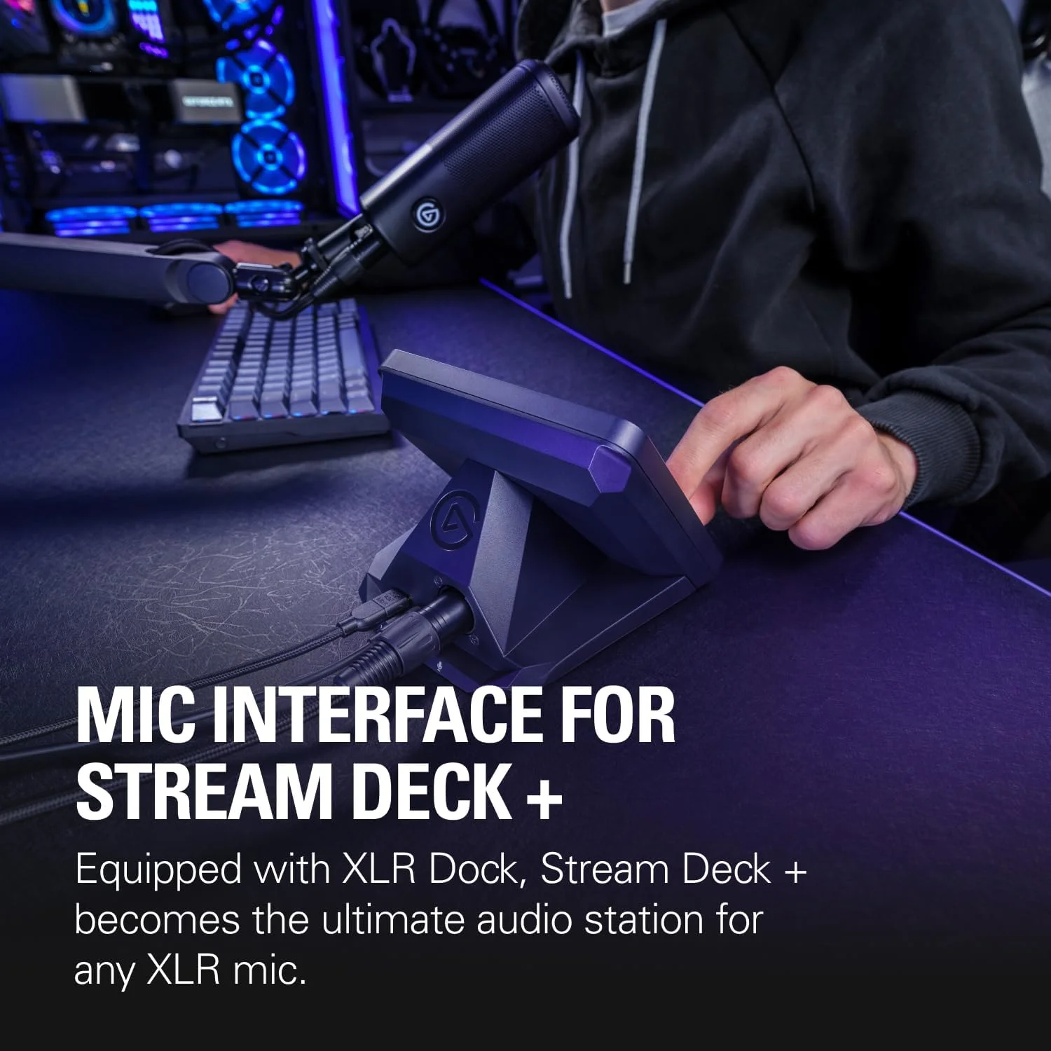 Elgato XLR Dock – برای Stream Deck +، رابط میکروفون XLR به USB، میکسر صوتی قابل تنظیم، بهره 75 دسی بل/فانتوم پاور/Clipguard – Mac/PC، Stream Deck شامل نمی شود Elgato XLR Dock – برای Stream Deck +، رابط میکروفون XLR به USB، میکسر صوتی قابل تنظیم، بهره 75 دسی بل/فانتوم پاور/Clipguard – Mac/PC، Stream Deck شامل نمی شود