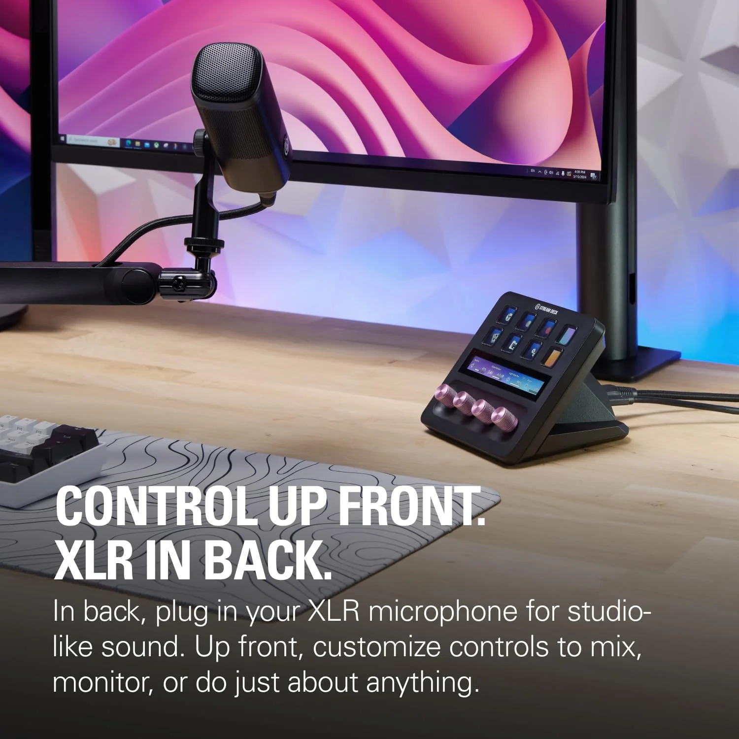 Elgato XLR Dock – برای Stream Deck +، رابط میکروفون XLR به USB، میکسر صوتی قابل تنظیم، بهره 75 دسی بل/فانتوم پاور/Clipguard – Mac/PC، Stream Deck شامل نمی شود Elgato XLR Dock – برای Stream Deck +، رابط میکروفون XLR به USB، میکسر صوتی قابل تنظیم، بهره 75 دسی بل/فانتوم پاور/Clipguard – Mac/PC، Stream Deck شامل نمی شود