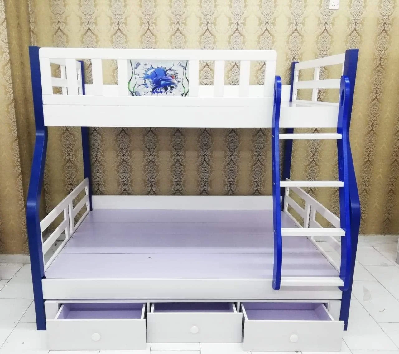 تخت خواب دو طبقه چوبی پایین دو نفره 190/120 سانتی متر بالا یک نفره 190/90 سانتی متر تخت خواب دو طبقه چوبی پایین دو نفره 190/120 سانتی متر بالا یک نفره 190/90 سانتی متر