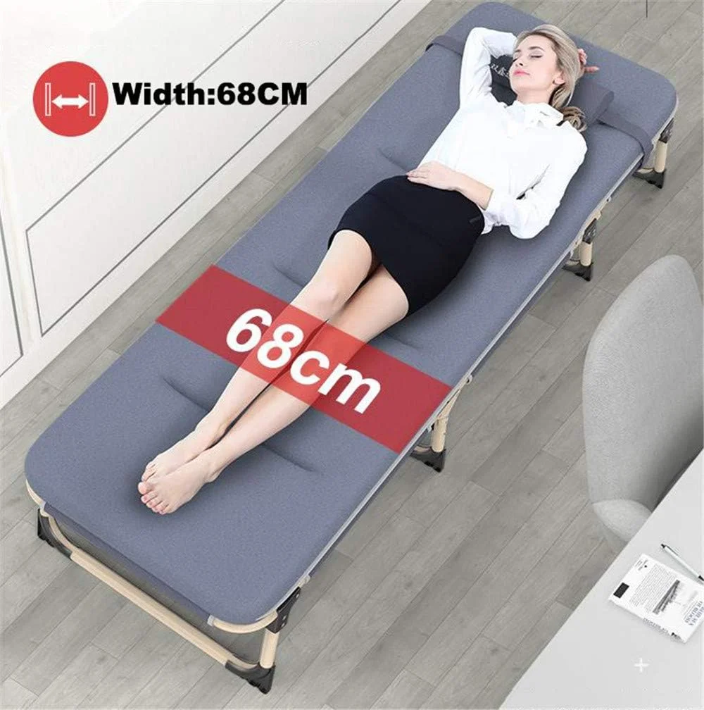 تخت تاشو YZJWCJ با بالش، تخت استراحت اداری یک نفره - تخت های تاشو قابل حمل کمپینگ، تخت های ساحلی فضای باز (با پد پنبه ای خاکستری) تخت تاشو YZJWCJ با بالش، تخت استراحت اداری یک نفره - تخت های تاشو قابل حمل کمپینگ، تخت های ساحلی فضای باز (با پد پنبه ای خاکستری)