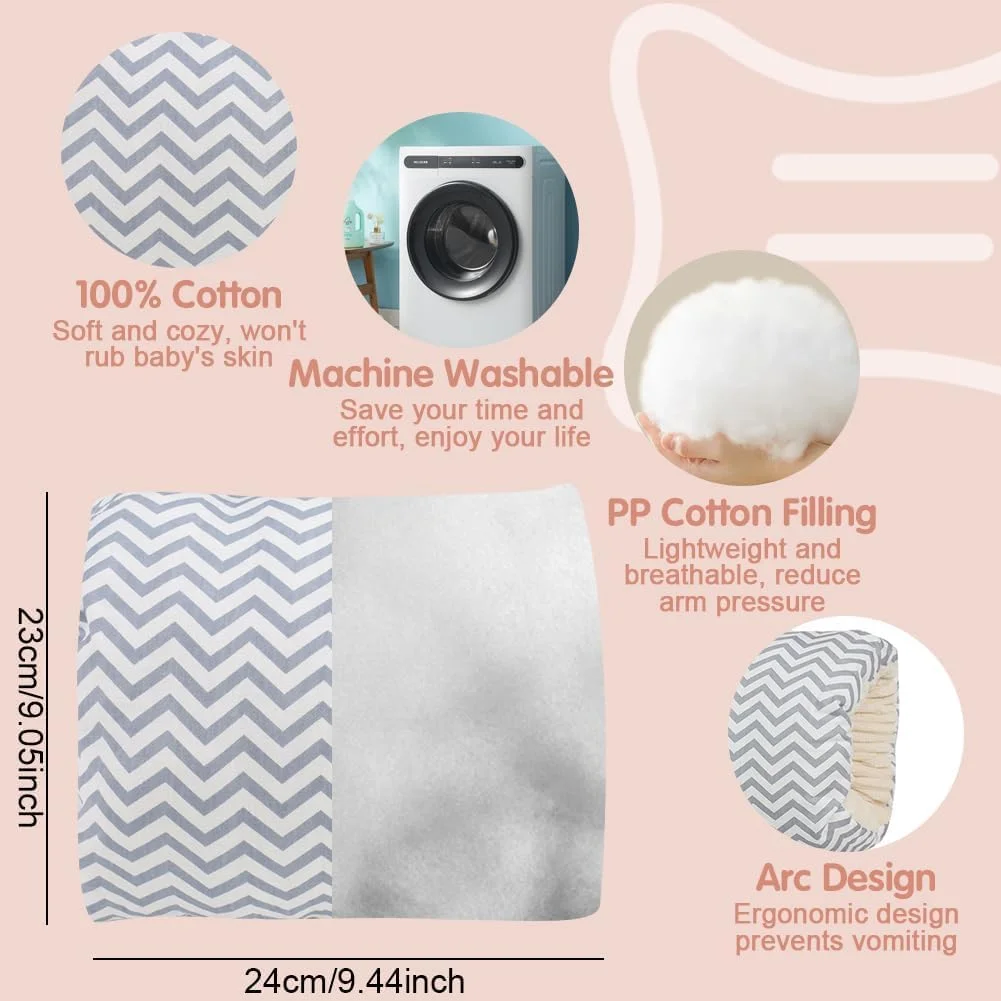 بالش شیردهی نوزاد سانزز مدل COOLive Cozy Cradle، بالش نرم پنبه ای برای حمایت از شیردهی، بالش بازویی قابل حمل برای تغذیه نوزاد، MF2912 بالش شیردهی نوزاد سانزز مدل COOLive Cozy Cradle، بالش نرم پنبه ای برای حمایت از شیردهی، بالش بازویی قابل حمل برای تغذیه نوزاد، MF2912