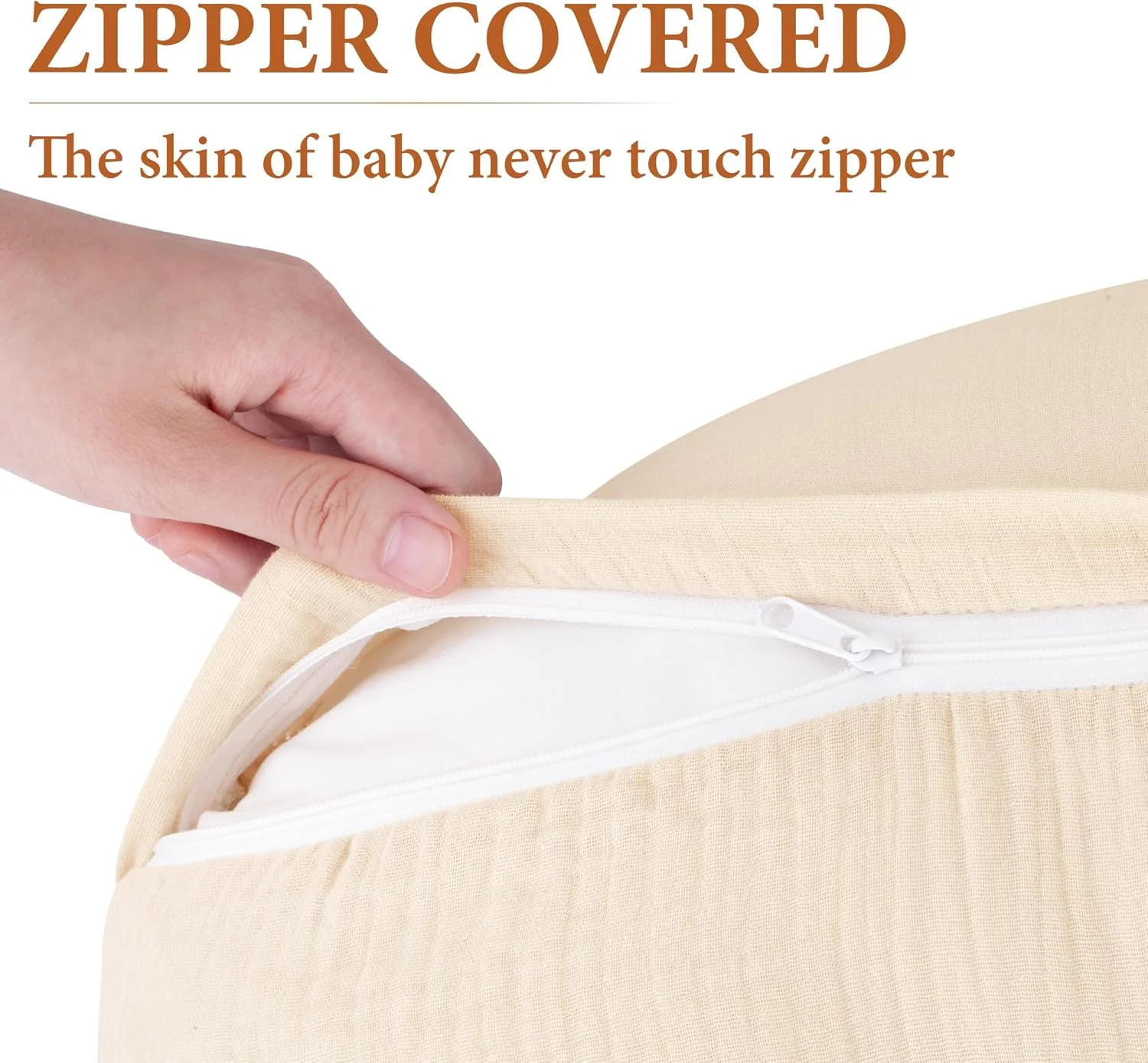 روکش بالش شیردهی موسلین پرو گلیم، 100% پنبه نرم و قابل تنفس، روکش بالش تغذیه برای مادران شیرده، مناسب برای بالش شیردهی نوزاد استاندارد، برای پسران و دختران، بسته 2 عددی (قهوه ای و بژ) روکش بالش شیردهی موسلین پرو گلیم، 100% پنبه نرم و قابل تنفس، روکش بالش تغذیه برای مادران شیرده، مناسب برای بالش شیردهی نوزاد استاندارد، برای پسران و دختران، بسته 2 عددی (قهوه ای و بژ)