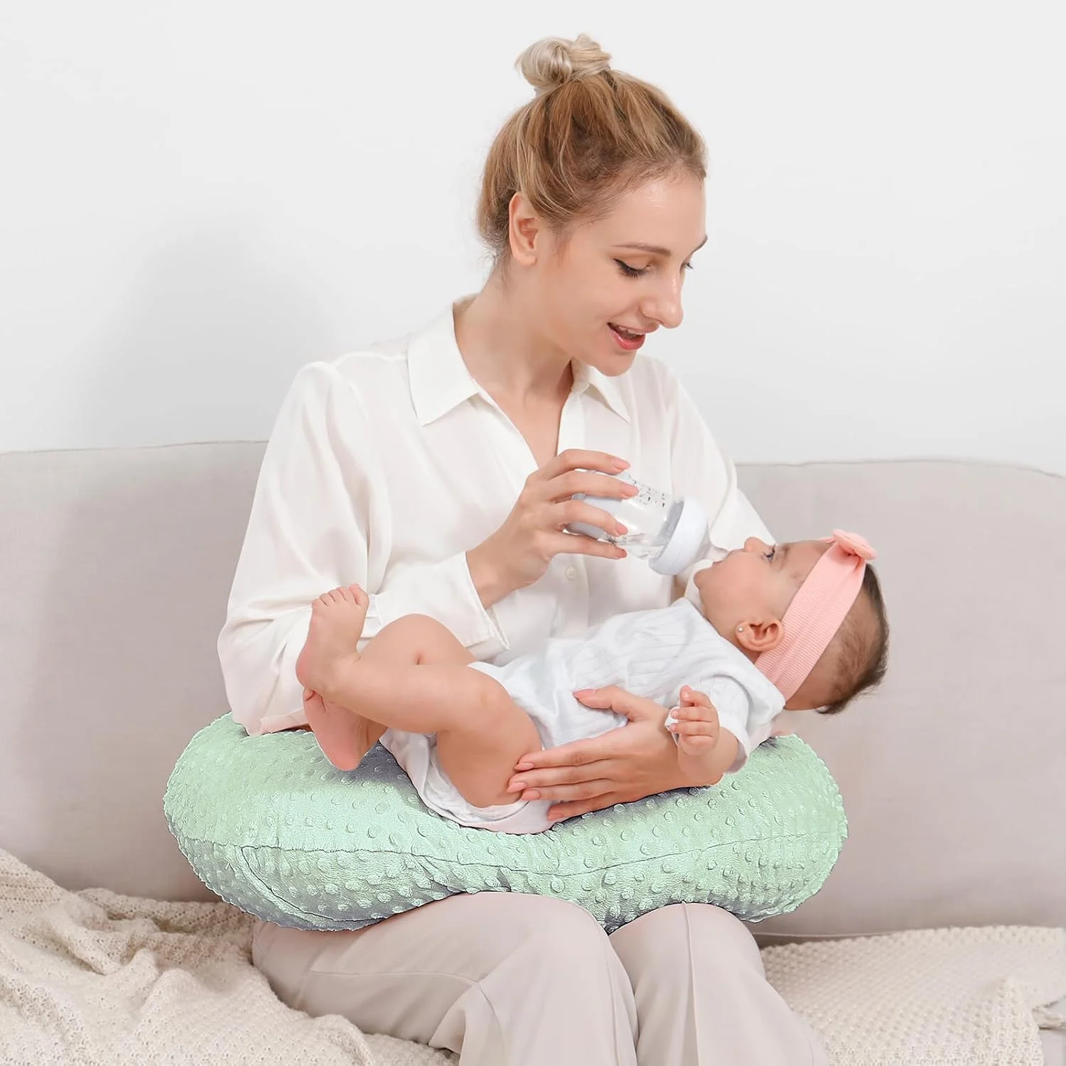 روکش بالش شیردهی QUENESS، بهترین روکش بالش شیردهی برای مادران شیرده (سبز) روکش بالش شیردهی QUENESS، بهترین روکش بالش شیردهی برای مادران شیرده (سبز)