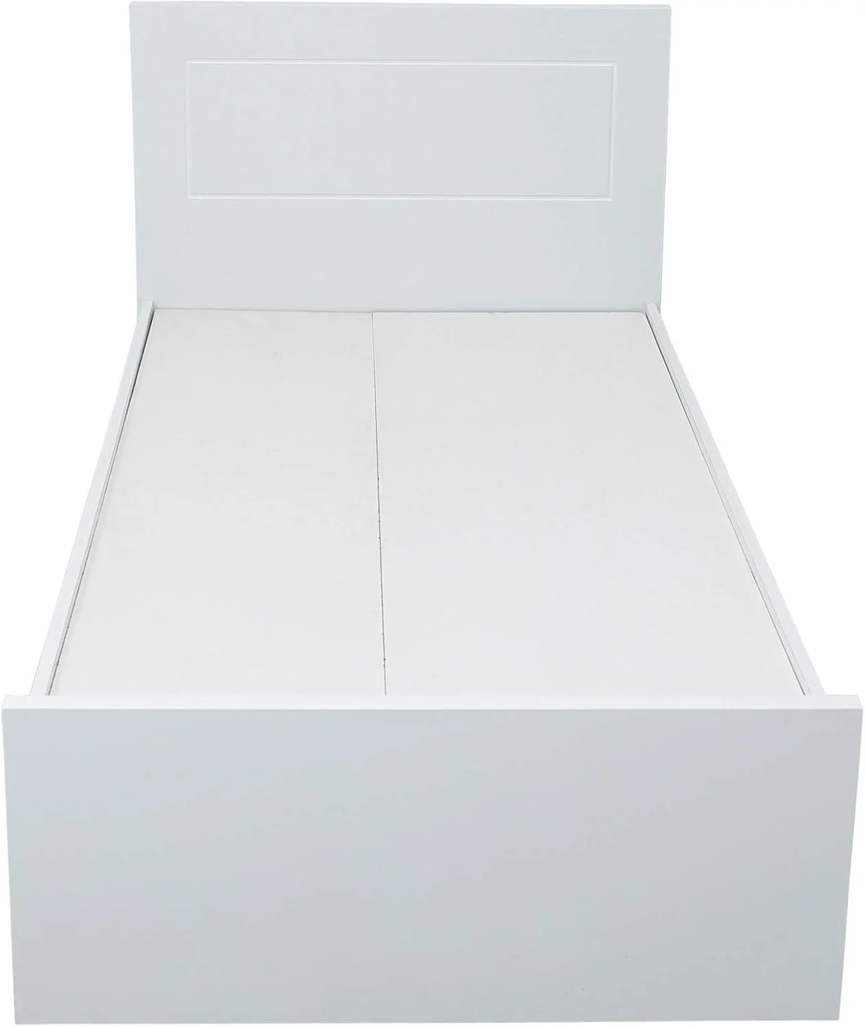 تخت خواب یک نفره چوبی AFT با تاج، سفید - 190 (طول) x 90 (عرض) x 90 (ارتفاع) سانتی متر تخت خواب یک نفره چوبی AFT با تاج، سفید - 190 (طول) x 90 (عرض) x 90 (ارتفاع) سانتی متر