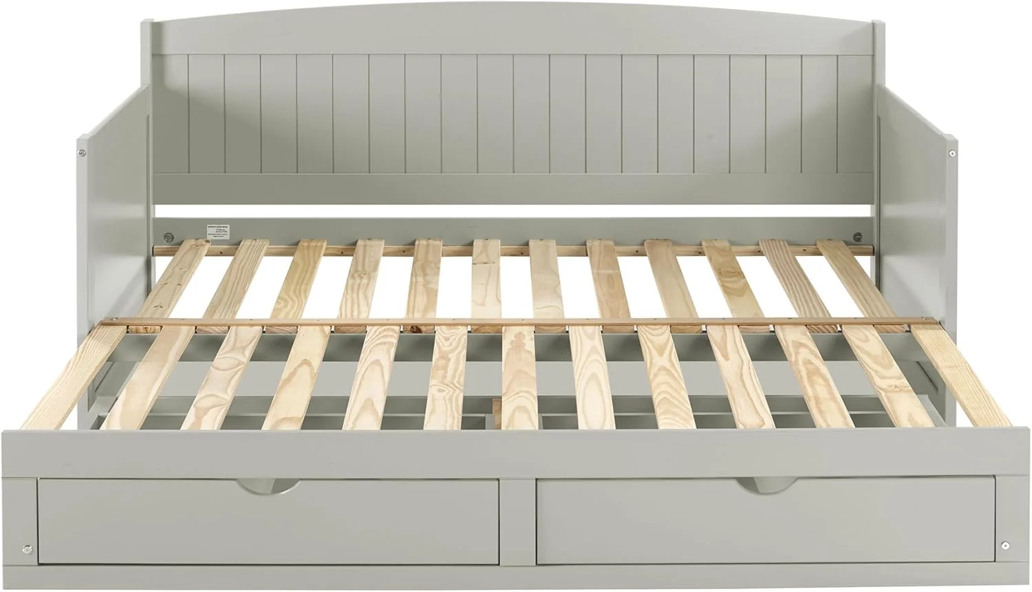 تخت خواب یک نفره چوبی آلاتر مدل Harmony، خاکستری کبوتر، دارای 2 کشو، ظرفیت وزنی 200 کیلوگرم، ساخته شده از چوب کاج برزیلی، روکش، مناسب برای کودکان، تخت خواب کشویی سایز کینگ برای پسران و دختران تخت خواب یک نفره چوبی آلاتر مدل Harmony، خاکستری کبوتر، دارای 2 کشو، ظرفیت وزنی 200 کیلوگرم، ساخته شده از چوب کاج برزیلی، روکش، مناسب برای کودکان، تخت خواب کشویی سایز کینگ برای پسران و دختران