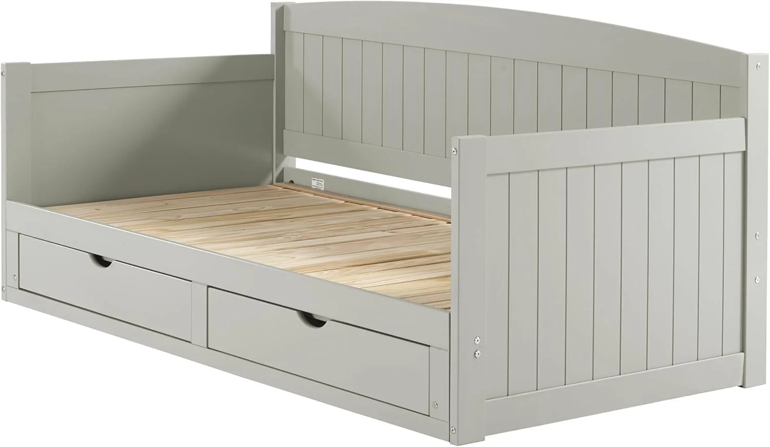 تخت خواب یک نفره چوبی آلاتر مدل Harmony، خاکستری کبوتر، دارای 2 کشو، ظرفیت وزنی 200 کیلوگرم، ساخته شده از چوب کاج برزیلی، روکش، مناسب برای کودکان، تخت خواب کشویی سایز کینگ برای پسران و دختران تخت خواب یک نفره چوبی آلاتر مدل Harmony، خاکستری کبوتر، دارای 2 کشو، ظرفیت وزنی 200 کیلوگرم، ساخته شده از چوب کاج برزیلی، روکش، مناسب برای کودکان، تخت خواب کشویی سایز کینگ برای پسران و دختران