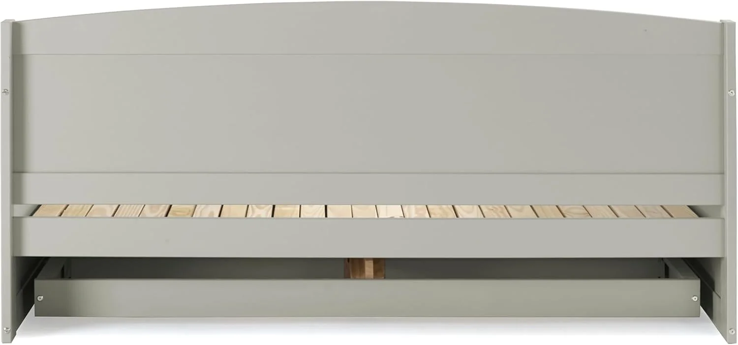 تخت خواب یک نفره چوبی آلاتر مدل Harmony، خاکستری کبوتر، دارای 2 کشو، ظرفیت وزنی 200 کیلوگرم، ساخته شده از چوب کاج برزیلی، روکش، مناسب برای کودکان، تخت خواب کشویی سایز کینگ برای پسران و دختران تخت خواب یک نفره چوبی آلاتر مدل Harmony، خاکستری کبوتر، دارای 2 کشو، ظرفیت وزنی 200 کیلوگرم، ساخته شده از چوب کاج برزیلی، روکش، مناسب برای کودکان، تخت خواب کشویی سایز کینگ برای پسران و دختران