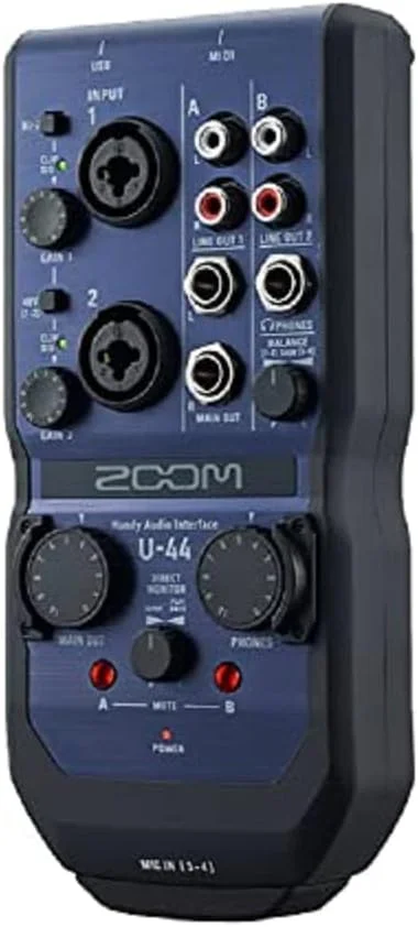 زوم - U-44 - کارت صدای 4 ورودی / 4 خروجی - USB 2.0 - اتصال برای کپسول های سری Zoom H زوم - U-44 - کارت صدای 4 ورودی / 4 خروجی - USB 2.0 - اتصال برای کپسول های سری Zoom H