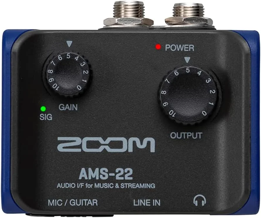 کارت صدای زوم AMS-22، 1 ورودی XLR/TRS، ورودی استریو لاین، 2 خروجی، Loopback، مانیتورینگ مستقیم، تغذیه از طریق USB، برای ضبط و استریم روی PC، Mac، iOS و Android کارت صدای زوم AMS-22، 1 ورودی XLR/TRS، ورودی استریو لاین، 2 خروجی، Loopback، مانیتورینگ مستقیم، تغذیه از طریق USB، برای ضبط و استریم روی PC، Mac، iOS و Android