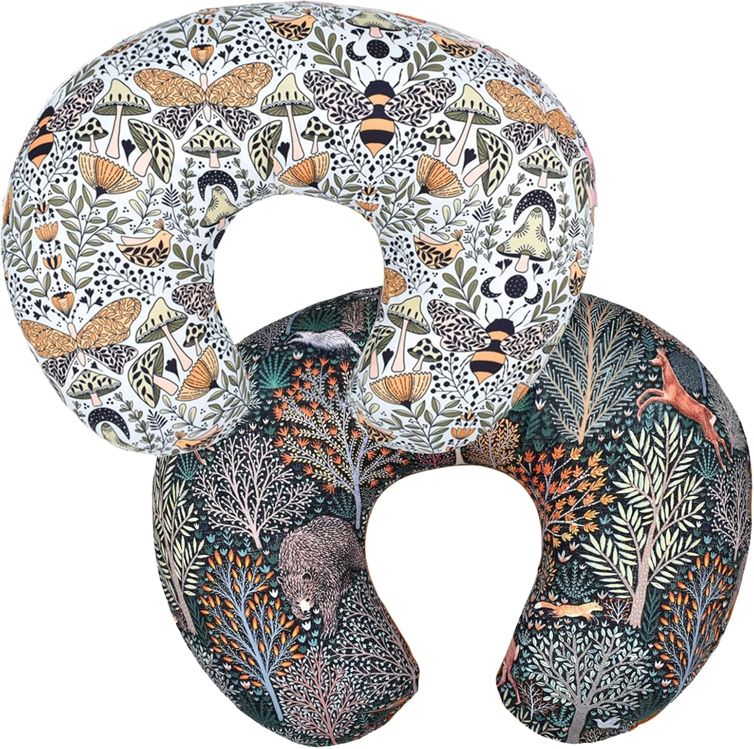 وینمانی 2 عددی روکش بالش شیردهی نوزاد بالش شیردهی U شکل روکش کوسن کشسان قابل تعویض طرح جنگل و گل روکش بالش 57x45.5 سانتی متر وینمانی 2 عددی روکش بالش شیردهی نوزاد بالش شیردهی U شکل روکش کوسن کشسان قابل تعویض طرح جنگل و گل روکش بالش 57x45.5 سانتی متر