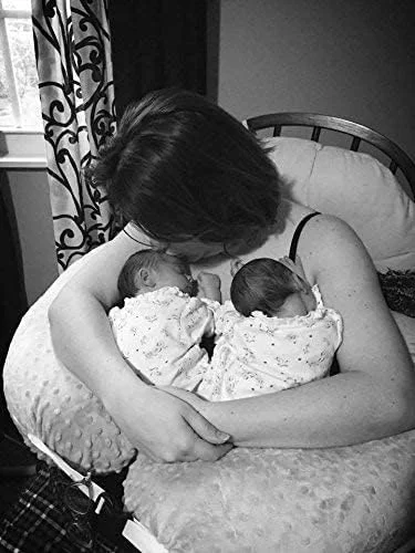 بالش دوقلو Twin Z به همراه روکش مخملی خاکستری