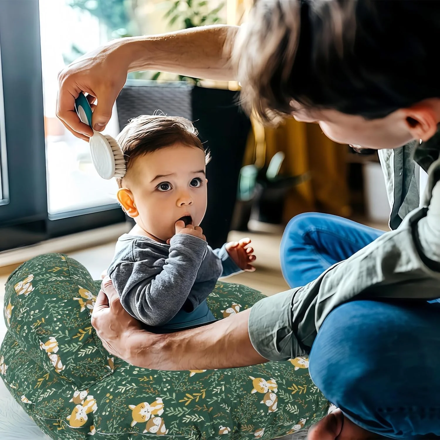 بالش شیردهی سوپرآوتز، بالش شیردهی نوزاد، با روکش بالش قابل جدا شدن، لوازم ضروری شیردهی ارگونومیک برای تغذیه با شیشه، قابل شستشو در ماشین لباسشویی (سبز) بالش شیردهی سوپرآوتز، بالش شیردهی نوزاد، با روکش بالش قابل جدا شدن، لوازم ضروری شیردهی ارگونومیک برای تغذیه با شیشه، قابل شستشو در ماشین لباسشویی (سبز)