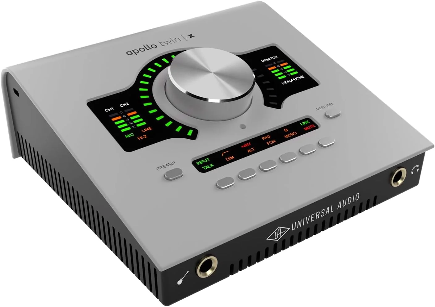 کارت صدای یونیورسال آدیو Apollo Twin X QUAD Gen 2 Essentials+ با 10 ورودی/6 خروجی، 24 بیت/192 کیلوهرتز، رابط صوتی تاندربولت 3 با پردازنده QUAD Core، 2 پری امپ Unison، Auto-Gain، تصحیح مانیتورینگ کارت صدای یونیورسال آدیو Apollo Twin X QUAD Gen 2 Essentials+ با 10 ورودی/6 خروجی، 24 بیت/192 کیلوهرتز، رابط صوتی تاندربولت 3 با پردازنده QUAD Core، 2 پری امپ Unison، Auto-Gain، تصحیح مانیتورینگ