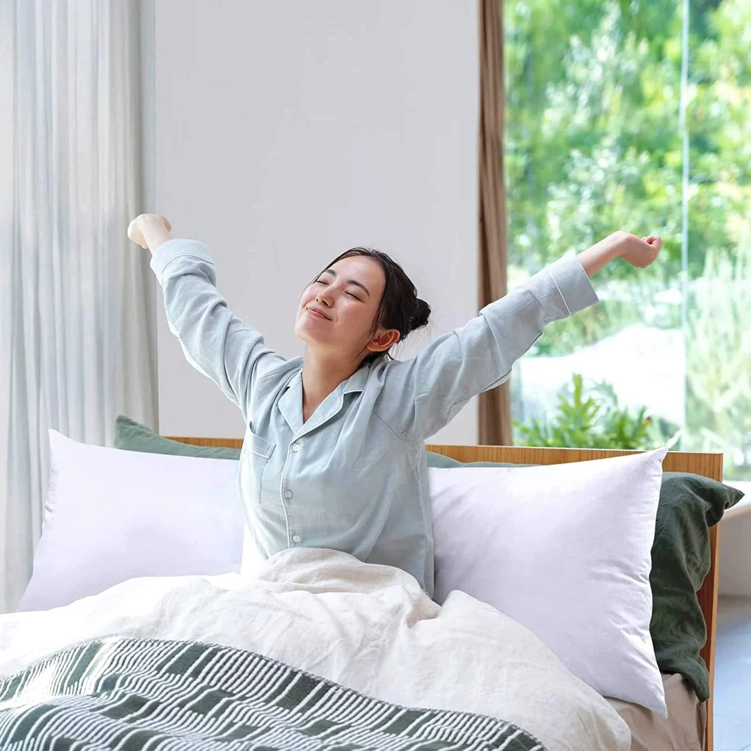 بالش بلند هتلی کلب مدل LINEN، رنگ ثابت، مناسب تمام بدن، بالش لوکس و نرم جایگزین پر برای بزرگسالان، ایده آل برای خواب پهلو، 100% پلی استر میکروفایبر 85GSM، 45x120 سانتی متر، رنگ سفید، 45x120 سانتی متر