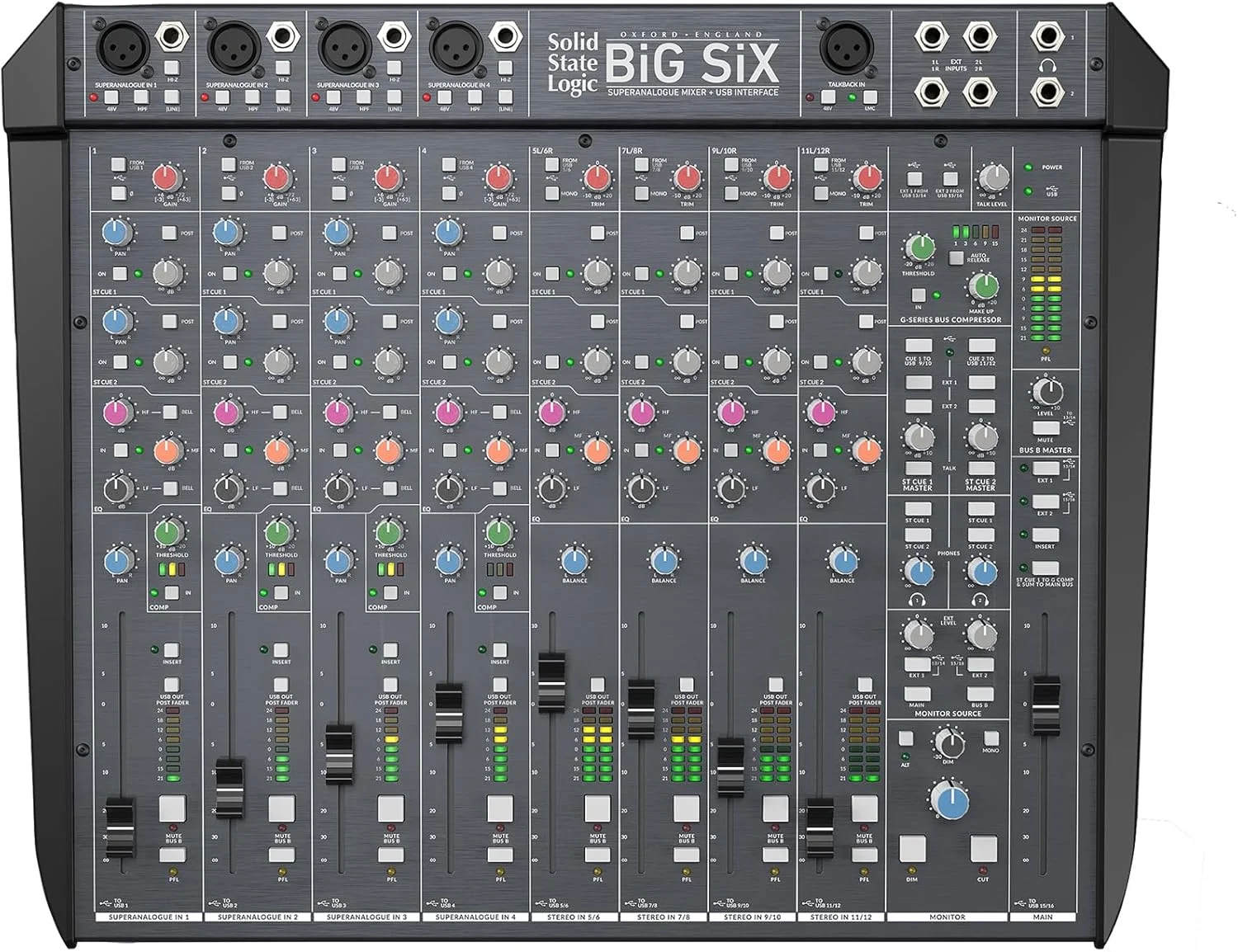 میکسر و کارت صدای USB سوپرآنالوگ Solid State Logic BiG SiX میکسر و کارت صدای USB سوپرآنالوگ Solid State Logic BiG SiX