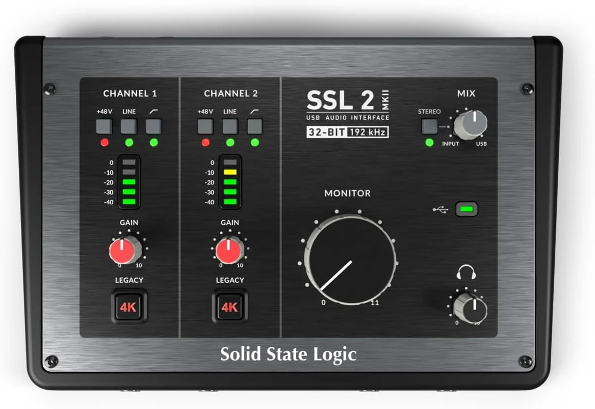 کنسول صوتی SSL2 MKII با پردازنده سیگنال دیجیتال 24 کاناله کنسول صوتی SSL2 MKII با پردازنده سیگنال دیجیتال 24 کاناله