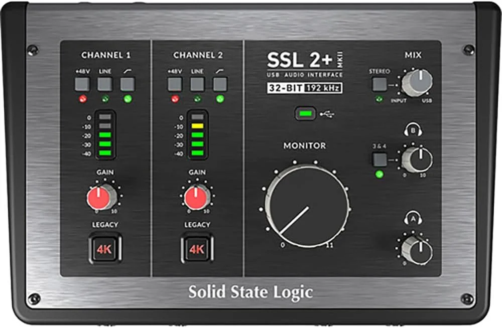 کارت صدای USB 2x4 سالید استیت لاجیک SSL 2+ MKII کارت صدای USB 2x4 سالید استیت لاجیک SSL 2+ MKII
