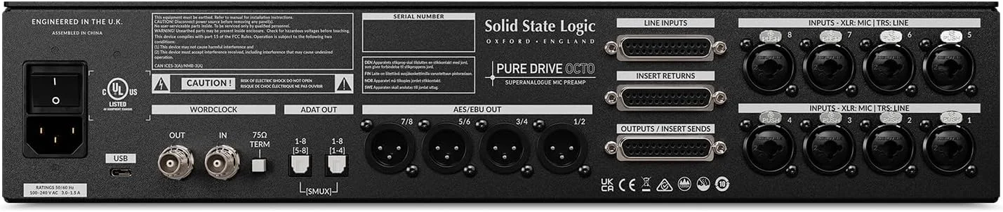 پری امپ میکروفون 8 کاناله Solid State Logic PureDrive Octo پری امپ میکروفون 8 کاناله Solid State Logic PureDrive Octo