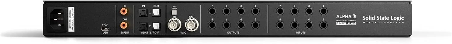 مبدل AD/DA سالید استیت لاجیک Alpha 8 با 8 ورودی/خروجی ADAT و SPDIF مبدل AD/DA سالید استیت لاجیک Alpha 8 با 8 ورودی/خروجی ADAT و SPDIF