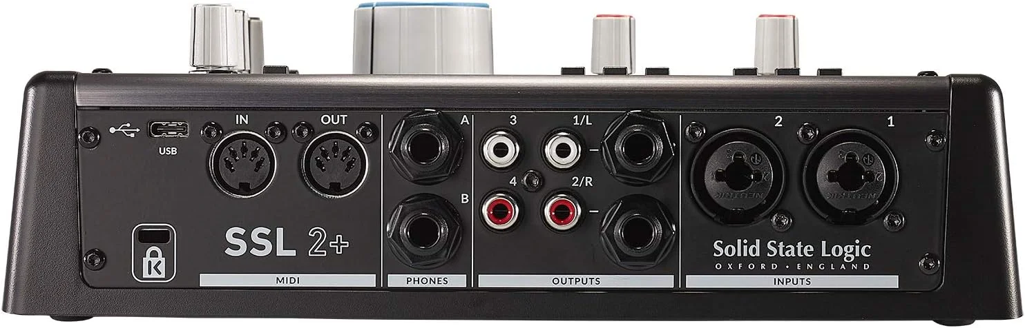 کارت صدای USB سالید استیت لاجیک SSL 2+ - 32 بیت/192 کیلوهرتز، 2 ورودی 4 خروجی، با تقویت کننده آنالوگ Legacy 4K و بسته نرم افزاری تولید کارت صدای USB سالید استیت لاجیک SSL 2+ - 32 بیت/192 کیلوهرتز، 2 ورودی 4 خروجی، با تقویت کننده آنالوگ Legacy 4K و بسته نرم افزاری تولید