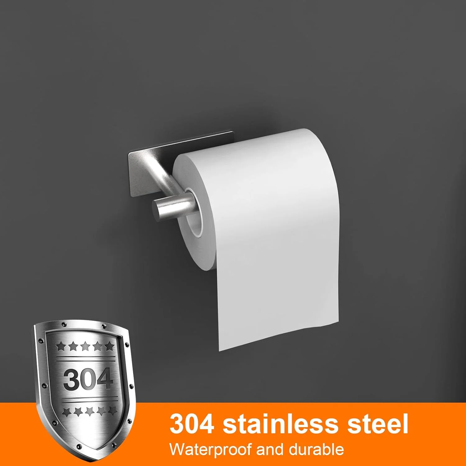 جا دستمال توالت کروم ایبرگریف مدل MK34052، نصب دیواری، جا دستمال کاغذی خود چسب برای حمام و آشپزخانه، ضد آب، بدون نیاز به سوراخکاری جا دستمال توالت کروم ایبرگریف مدل MK34052، نصب دیواری، جا دستمال کاغذی خود چسب برای حمام و آشپزخانه، ضد آب، بدون نیاز به سوراخکاری