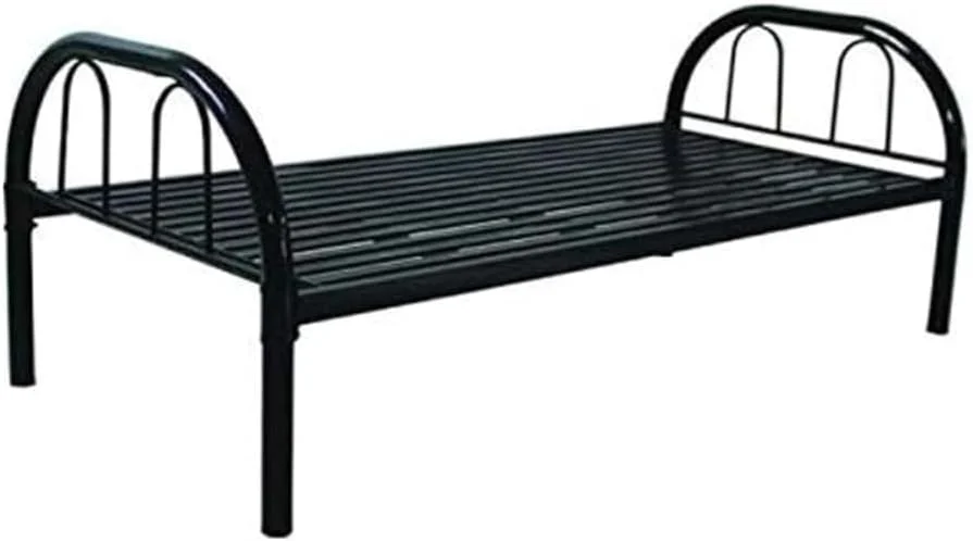 تخت خواب یک نفره فلزی ALWASIT HOME به همراه تشک | سایز یک نفره، مشکی، ابعاد 190x90x70 تخت خواب یک نفره فلزی ALWASIT HOME به همراه تشک | سایز یک نفره، مشکی، ابعاد 190x90x70