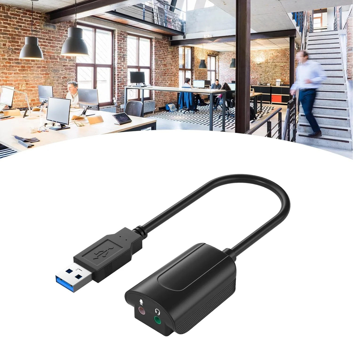 کارت صدای USB کاست ویو، آداپتور USB به جک صوتی، کارت صدای استریو خارجی 7.1 کاناله، مبدل ورودی میکروفون خروجی USB3.0 به 3.5 میلی متری، برای PC، لپ تاپ، PS4، ویندوز، MAC، لینوکس کارت صدای USB کاست ویو، آداپتور USB به جک صوتی، کارت صدای استریو خارجی 7.1 کاناله، مبدل ورودی میکروفون خروجی USB3.0 به 3.5 میلی متری، برای PC، لپ تاپ، PS4، ویندوز، MAC، لینوکس