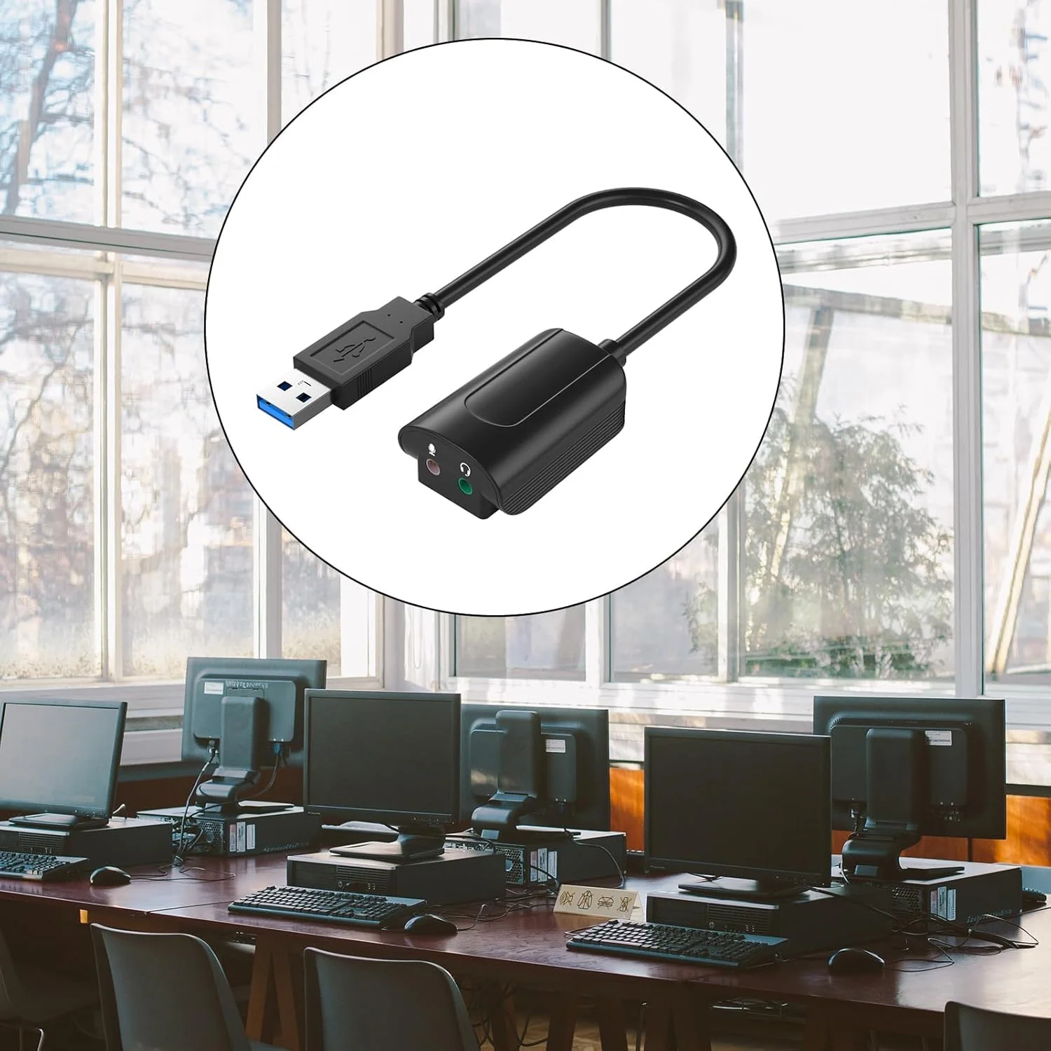 کارت صدای USB کاست ویو، آداپتور USB به جک صوتی، کارت صدای استریو خارجی 7.1 کاناله، مبدل ورودی میکروفون خروجی USB3.0 به 3.5 میلی متری، برای PC، لپ تاپ، PS4، ویندوز، MAC، لینوکس کارت صدای USB کاست ویو، آداپتور USB به جک صوتی، کارت صدای استریو خارجی 7.1 کاناله، مبدل ورودی میکروفون خروجی USB3.0 به 3.5 میلی متری، برای PC، لپ تاپ، PS4، ویندوز، MAC، لینوکس