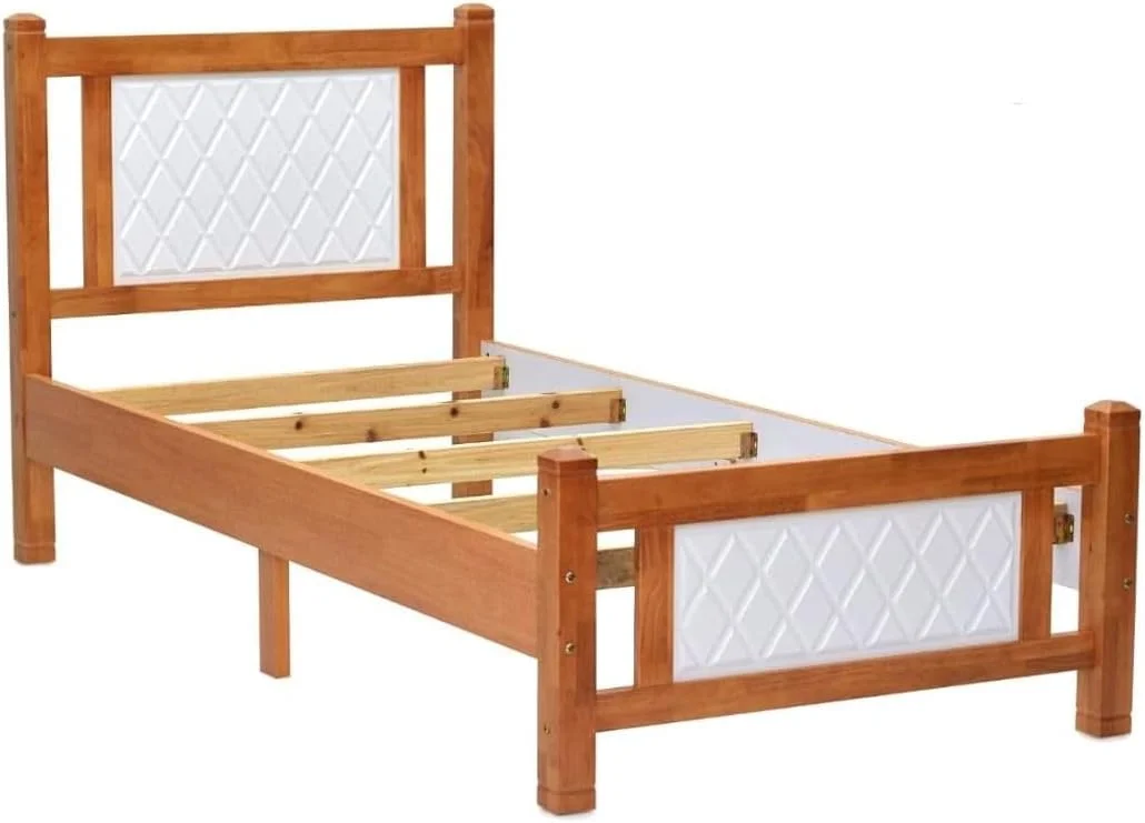 تخت خواب چوبی شیک ALWASIT HOME Stova | تخت خواب مدرن با طراحی مستحکم و قاب قوی (سفید، یک نفره 90x190) تخت خواب چوبی شیک ALWASIT HOME Stova | تخت خواب مدرن با طراحی مستحکم و قاب قوی (سفید، یک نفره 90x190)