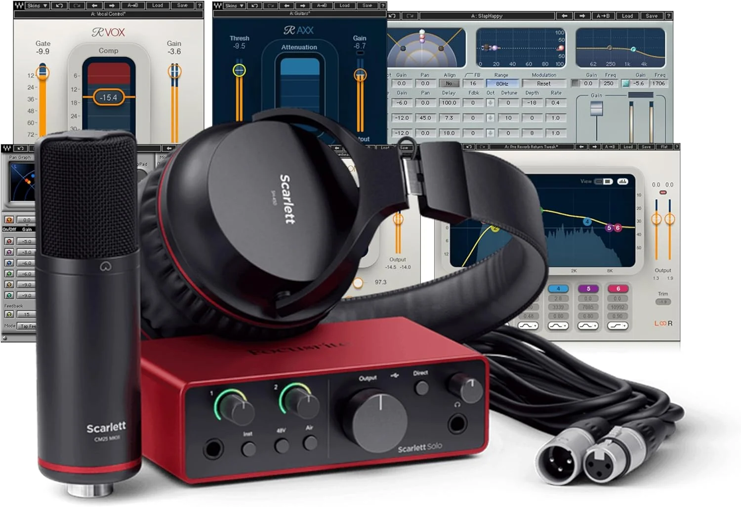 اینترفیس صوتی USB استودیویی AudioDeluxe Focusrite Scarlett Solo (نسل 4) به همراه باندل Waves Musicians 2 اینترفیس صوتی USB استودیویی AudioDeluxe Focusrite Scarlett Solo (نسل 4) به همراه باندل Waves Musicians 2