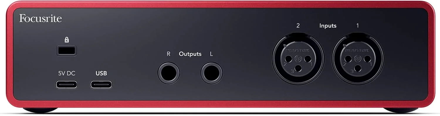 کارت صدای USB استودیویی AudioDeluxe Focusrite Scarlett 2i2 (نسل چهارم) به همراه باندل Waves Musicians 2 کارت صدای USB استودیویی AudioDeluxe Focusrite Scarlett 2i2 (نسل چهارم) به همراه باندل Waves Musicians 2