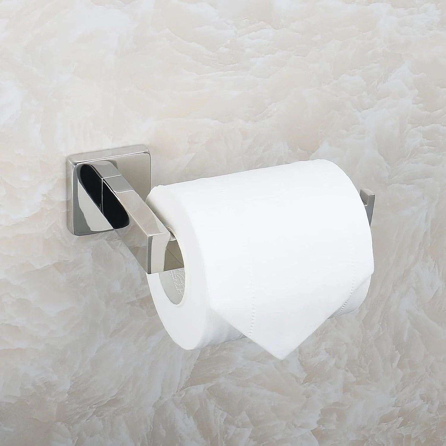 NearMoon Bathroom Square Toilet Paper Holder, Premium SUS304 Stainless Steel Rustproof Wall Mounted Toilet Roll Holder for Bathroom, Kitchen, Washroom (Chrome Finish) NearMoon Bathroom Square Toilet Paper Holder, Premium SUS304 Stainless Steel Rustproof Wall Mounted Toilet Roll Holder for Bathroom, Kitchen, Washroom (Chrome Finish)