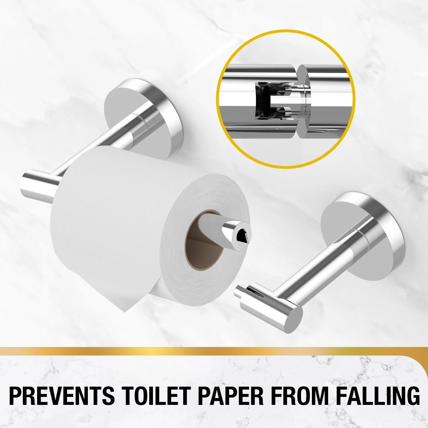 جا دستمال کاغذی کروم HITSLAM