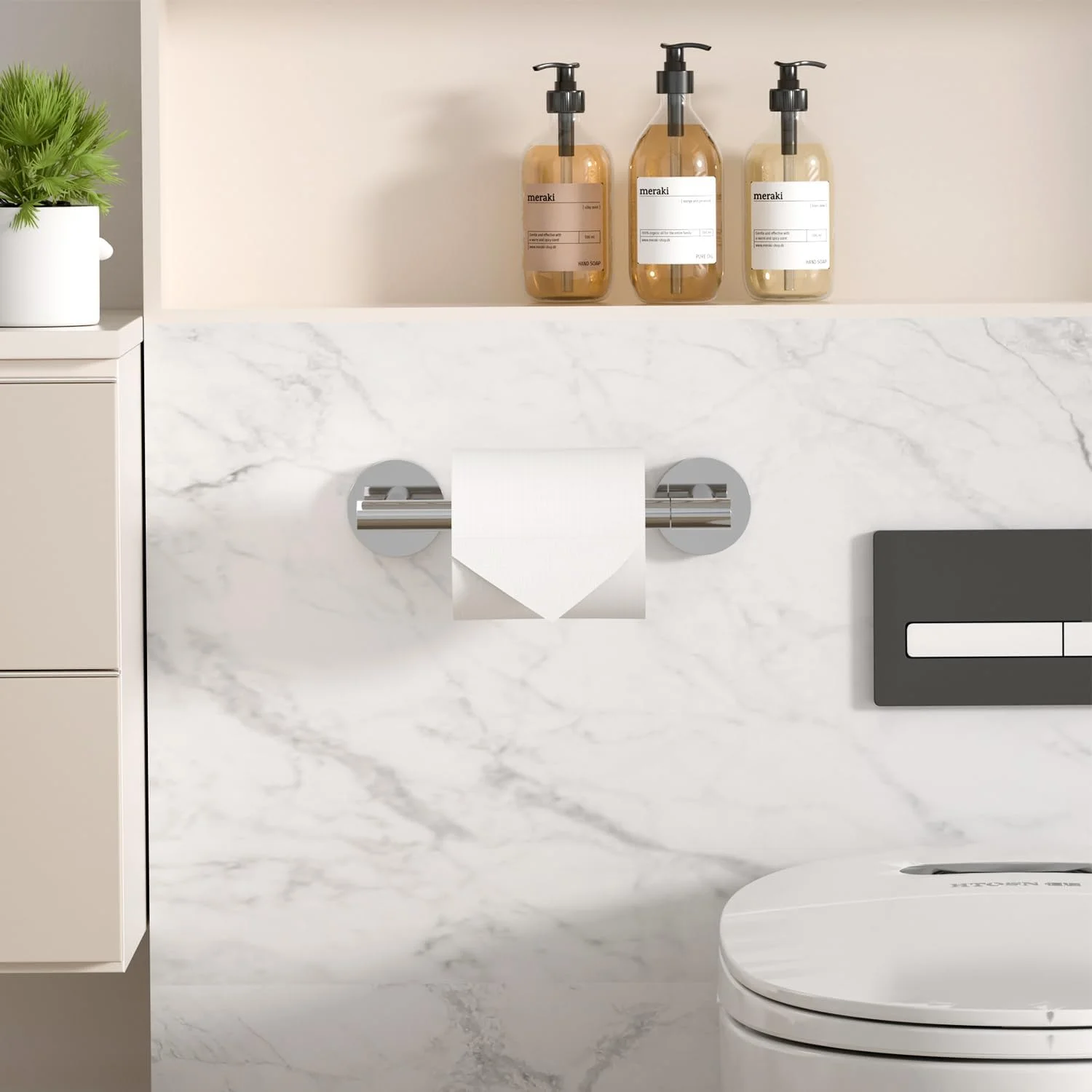 جا دستمال کاغذی کروم HITSLAM